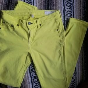 rag & bone 30" legging yellow-green